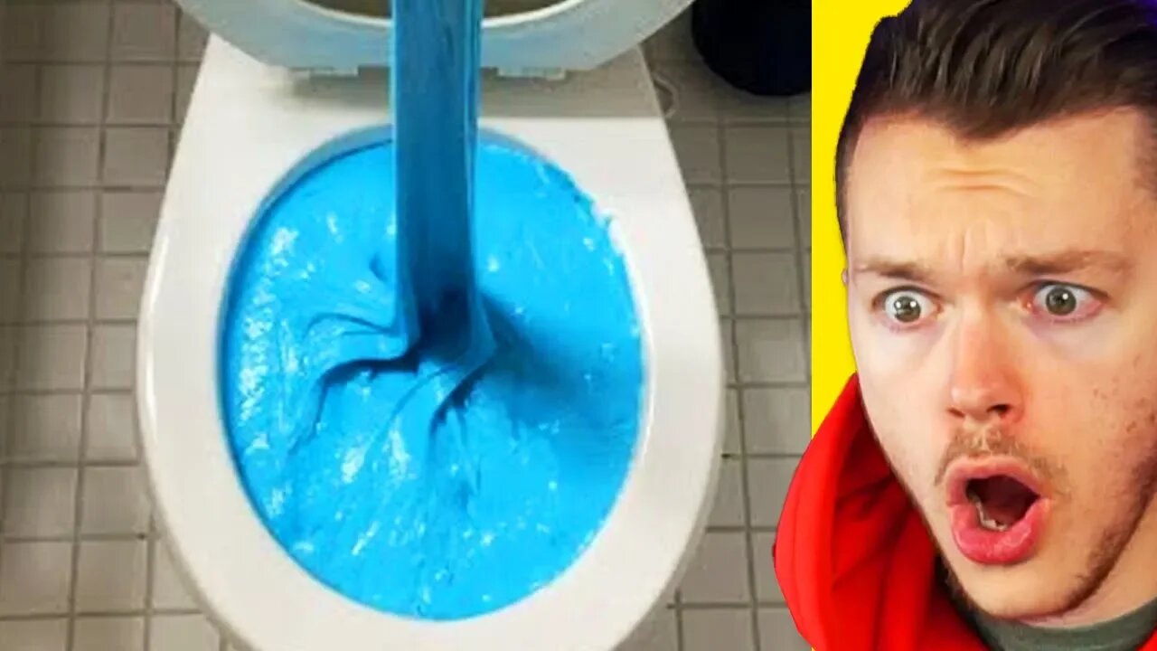 WILL IT FLUSH?! SLIME EXPERIMENT