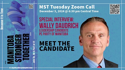 Exclusive Interview with Wally Daudrich: Shaping Manitoba’s Future PC Party Leadership Candidate