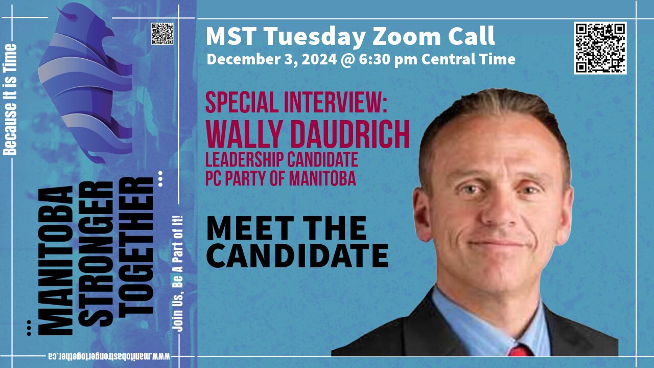 Exclusive Interview with Wally Daudrich: Shaping Manitoba’s Future PC Party Leadership Candidate