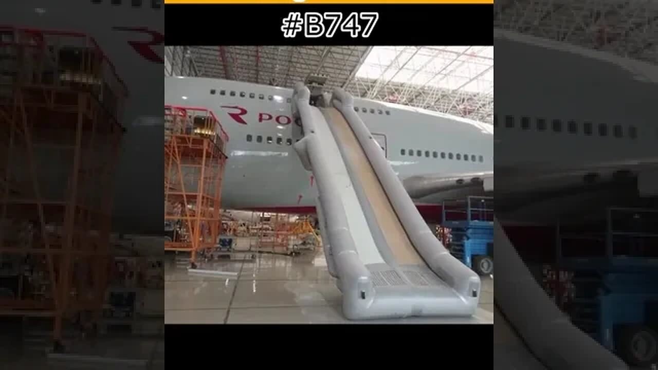 Watch How Giant #B747 Emergency Slide Shoot #Aviation #Fly #AeroArduino