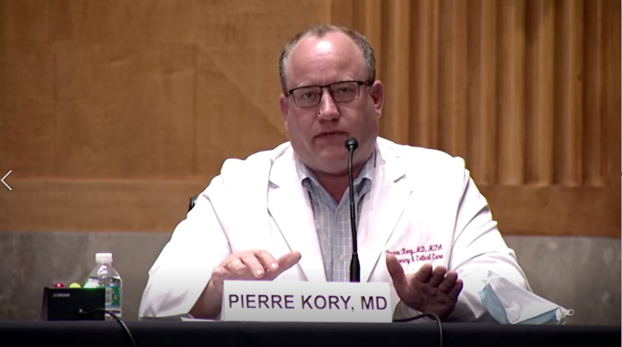 Dr. Pierre Kory, Professor of Medicine, other Professors US Senate Testimony Homeland Security Committee Meeting