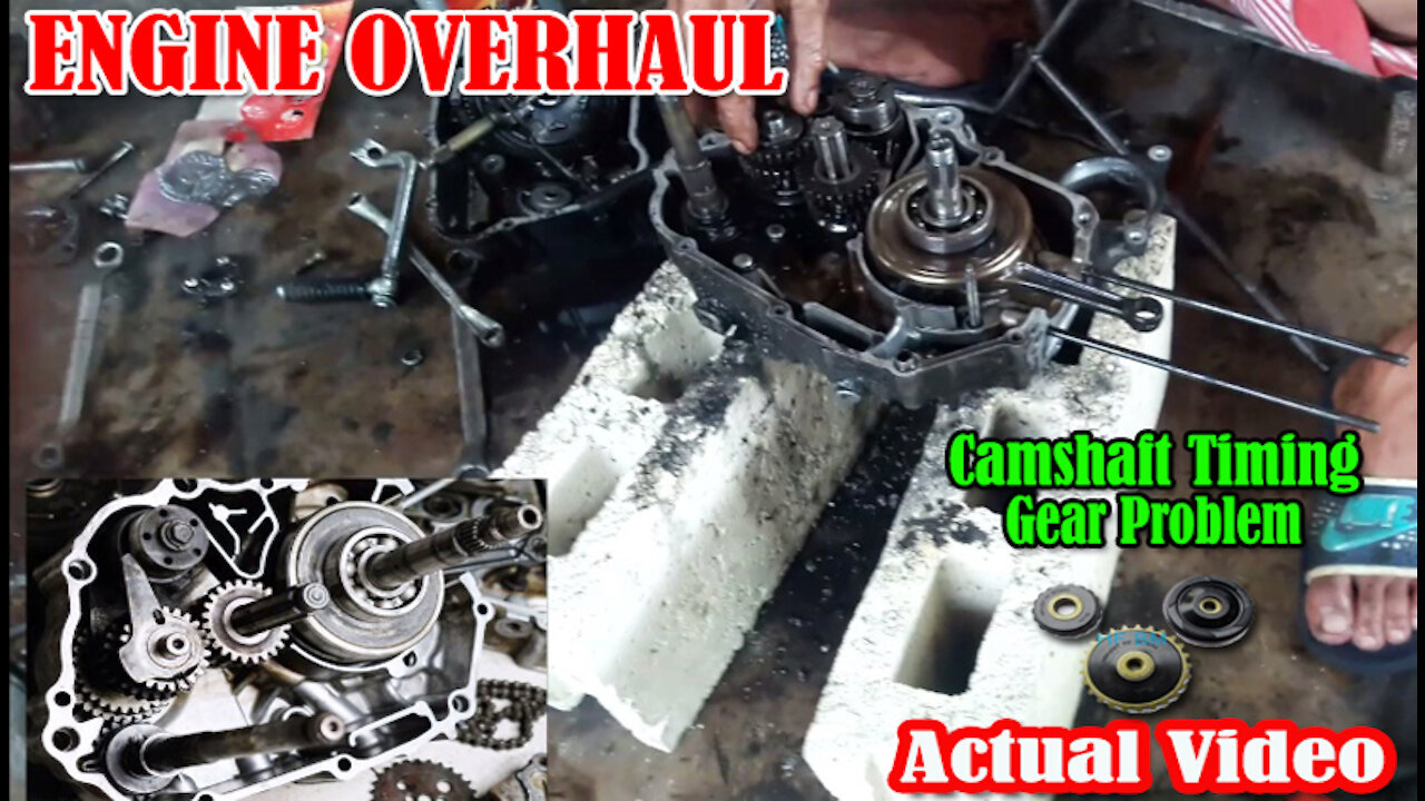 Skygo Motorcycle C100 Engine Overhaul | Engine Assembly | Camshaft Timing Gear and Pump Oil Problem