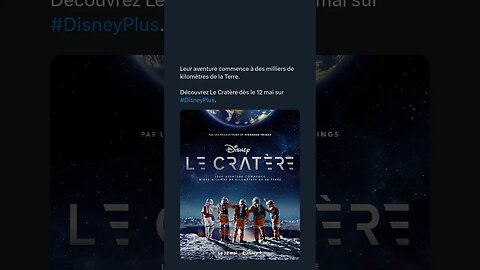 L'aventure commence à des milliers de kilomètres de la Terre Le Cratère dès le 12 mai #DisneyPlus