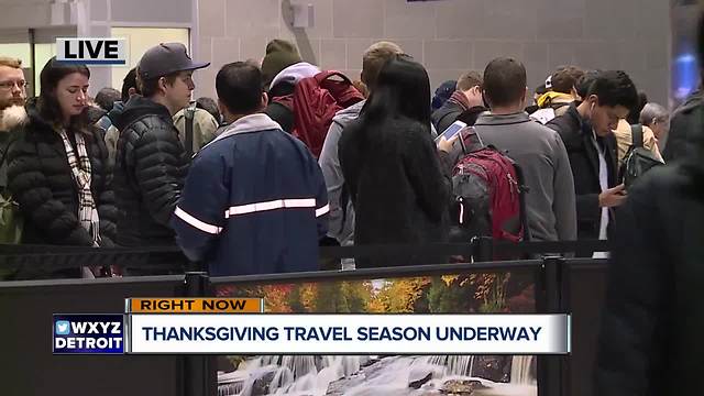 Thanksgiving travel season underway