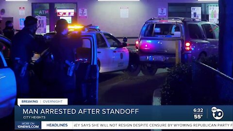 Man arrested after standoff in City Heights