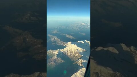 Incríveis vista dos Alpes Franceses vistas do avião! #shorts #flight #vistapanoramica