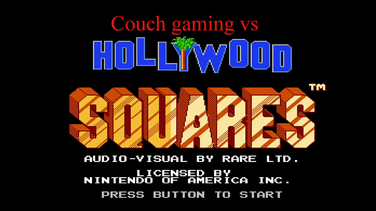 Couch gaming vs Hollywood Squares (NES)