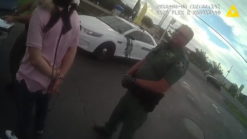 Monkey found clinging to man arrested for stealing vehicle | Bodycam