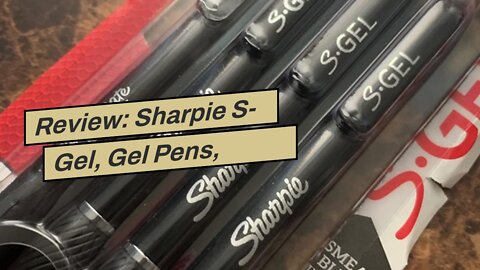 Review: Sharpie S-Gel, Gel Pens, Medium Point (0.7mm), Black Ink Gel Pen, 12 Count (Pack of 1),...