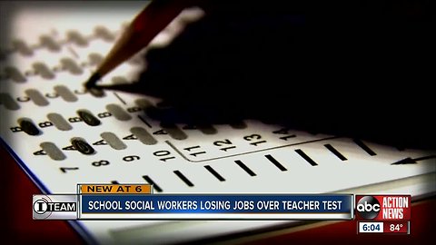 School social workers in Florida are losing their jobs for not passing a state teacher test