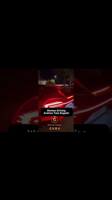 Woman Driving Andrew Tate Bugatti Chiron Car 🤣
