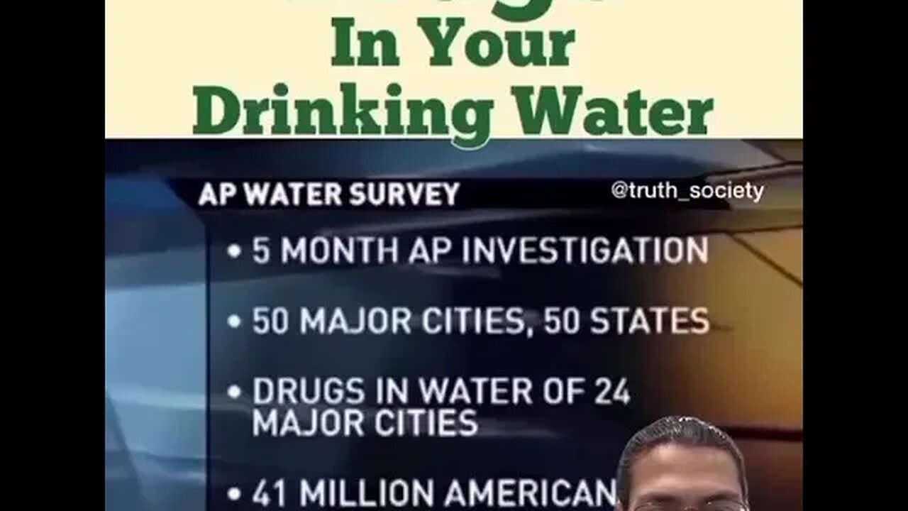 Drugs in your drinking water 😱😱😱🥶