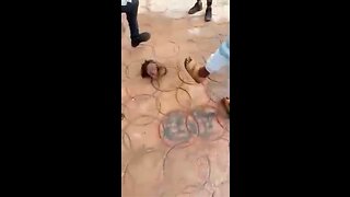 Playing soccer with decapitated head