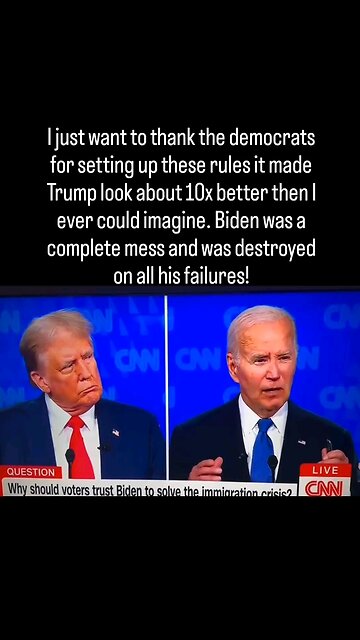 Donald Trump "I don't know what he said at the end and I don't think he does either" 😂😷 Joe Biden