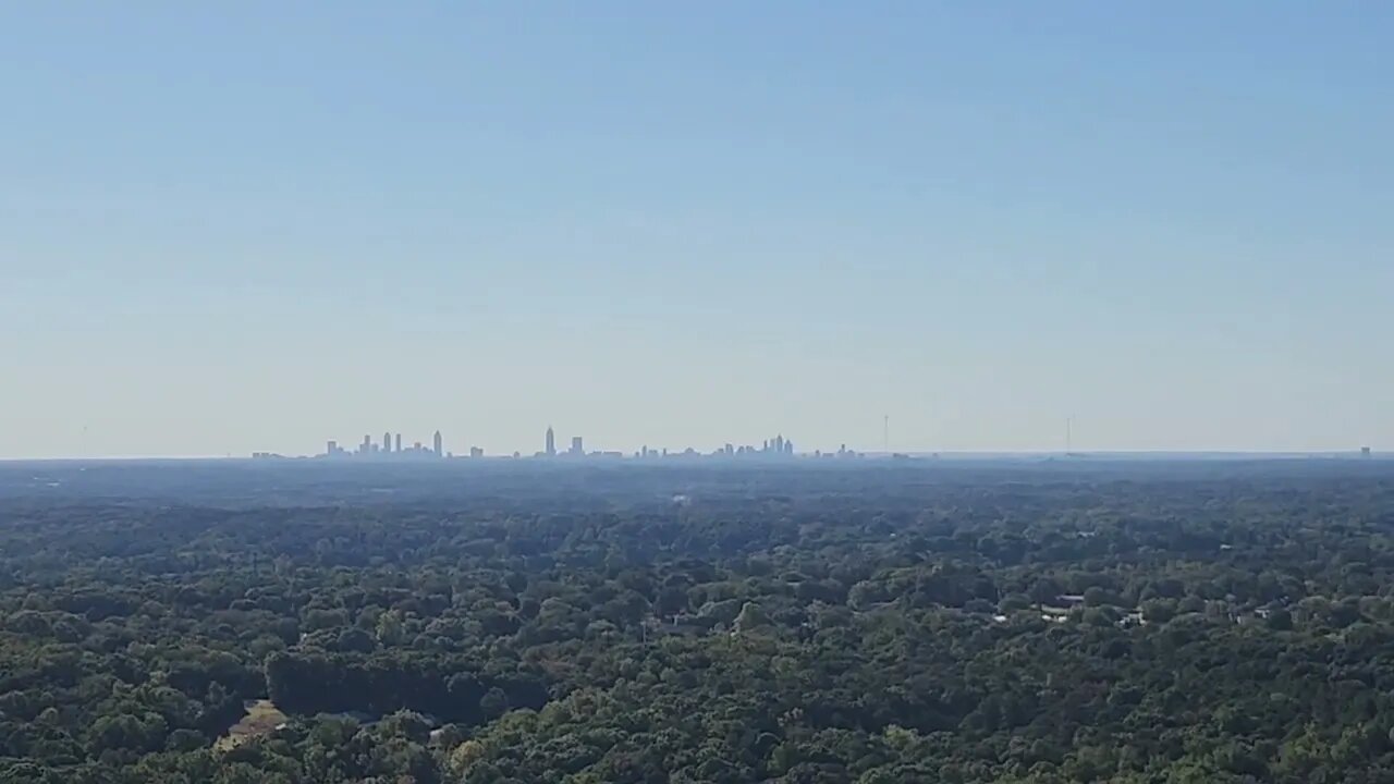 View of Atlanta from atop Stone Mountain