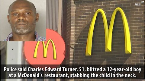 Racist Black Man Stabs White Boy In McDonalds; Rants About "White Devils"