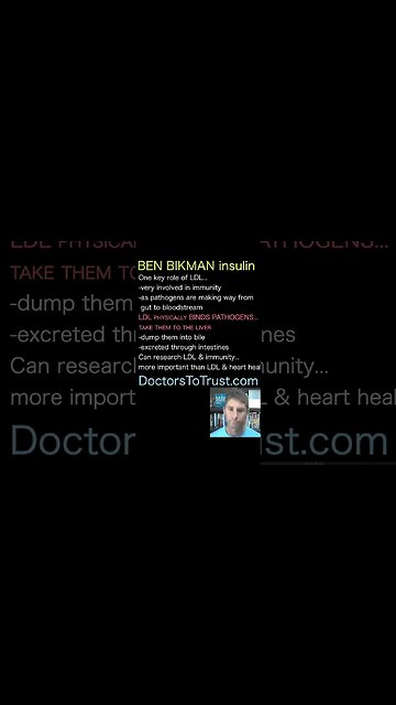BEN BIKMAN: LDL. Doctors able to move people from LDL pattern B to A with low carb & animal fat