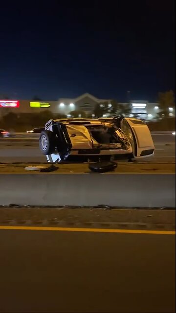Transport Truck Hits Bridge On Highway 401