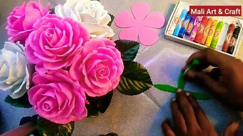 How to Make Foam Rose Flower