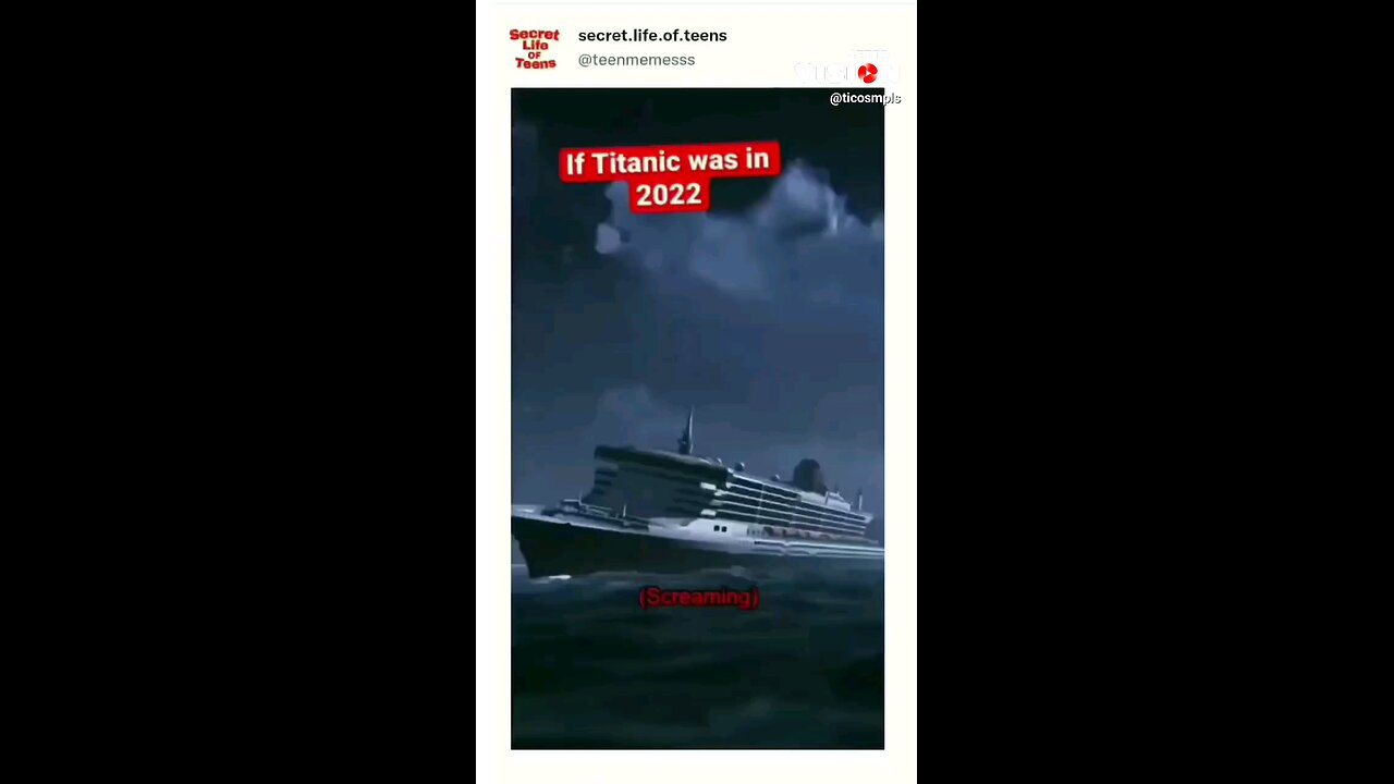 If the Titanic was in 2022