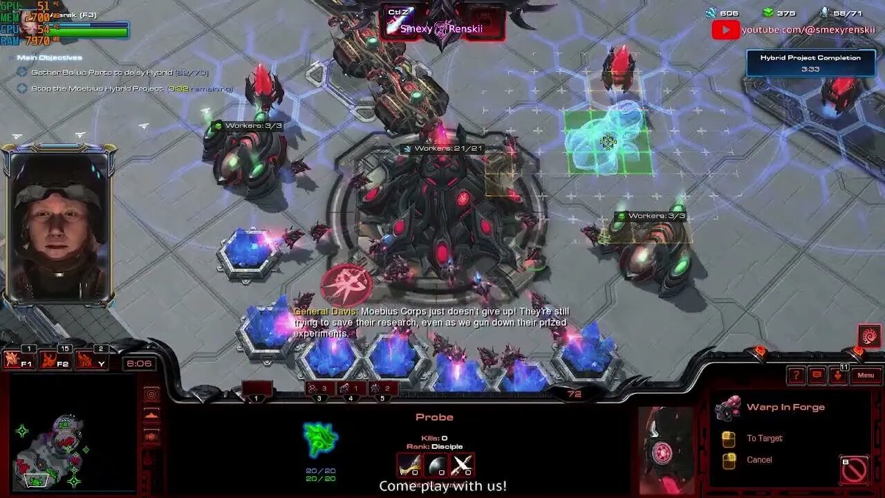 Starcraft 2 Co-op Commanders - Brutal Difficulty - Alarak Gameplay - Smexy Renskii