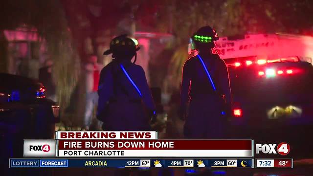 Port Charlotte home destroyed by fire early Thursday morning