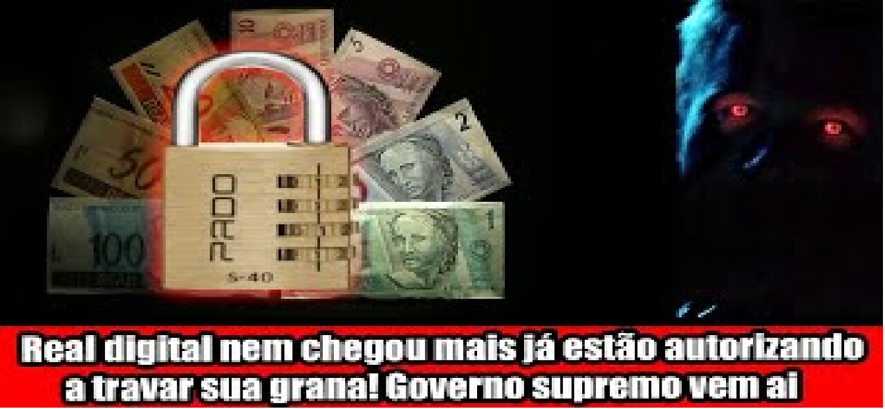 Real digital nem chegou mais já estão autorizando a travar sua grana! Governo supremo vem ai