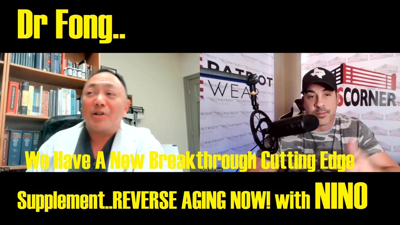 Dr Fong.. We Have A New Breakthrough Cutting Edge Supplement..REVERSE AGING NOW!