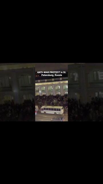 ANTI-WAR PROTEST in St. Petersburg, Russia