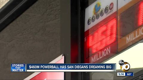 Powerball Jackpot reaches $460M ahead of drawing