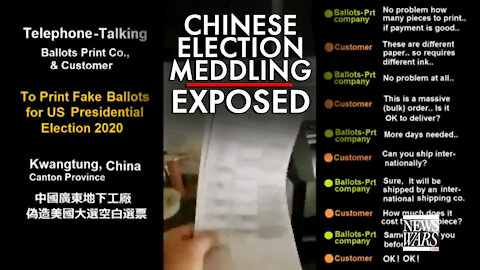 Video: Proof of Chinese Meddling in America's Presidential Election Exposed