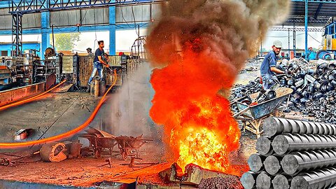 How To Make Rebar Steel In the Steel Mill, Amazing Manufacturing Process That You Never Seen Before