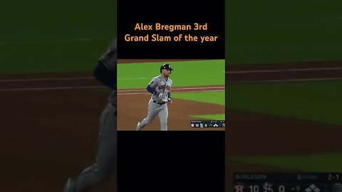 Alex Bergman 3rd Grand Slam of the season! #grandslam #alexbregman #mlb #shorts