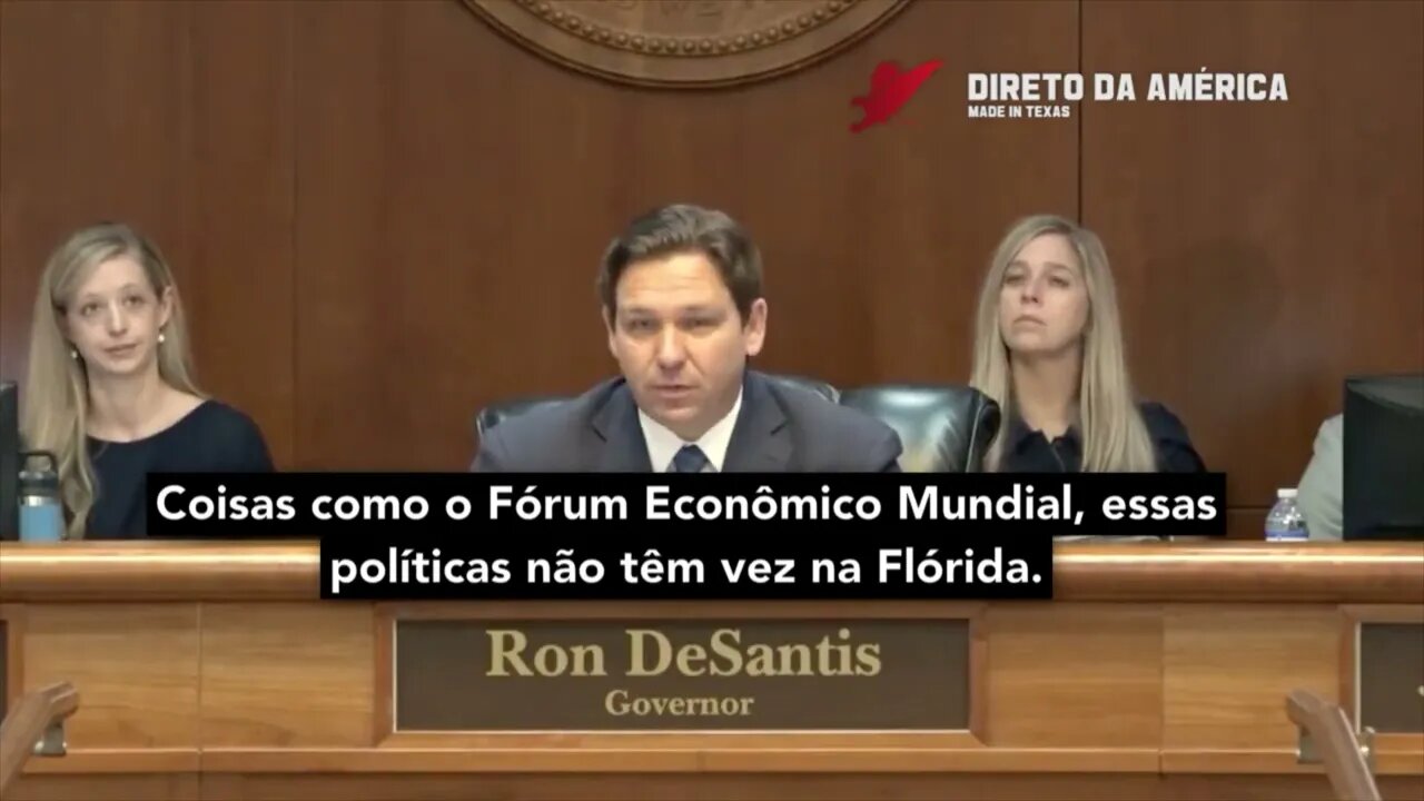 Ron DeSantis: Não quero os valores do Fórum Econômico Mundial