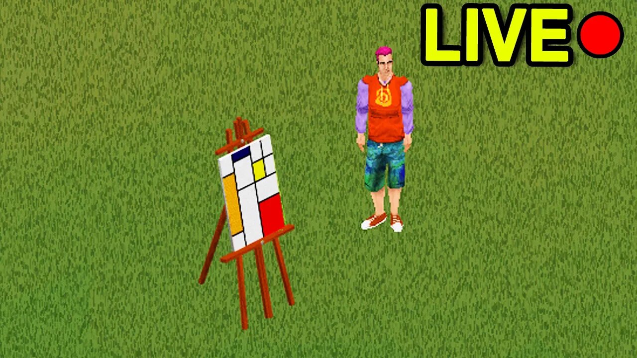 Sims 1 Starving Artist Challenge - LIVE!