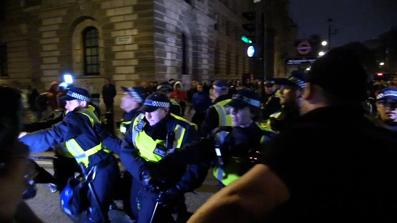 Protesters Clash With Police Parliament Square London