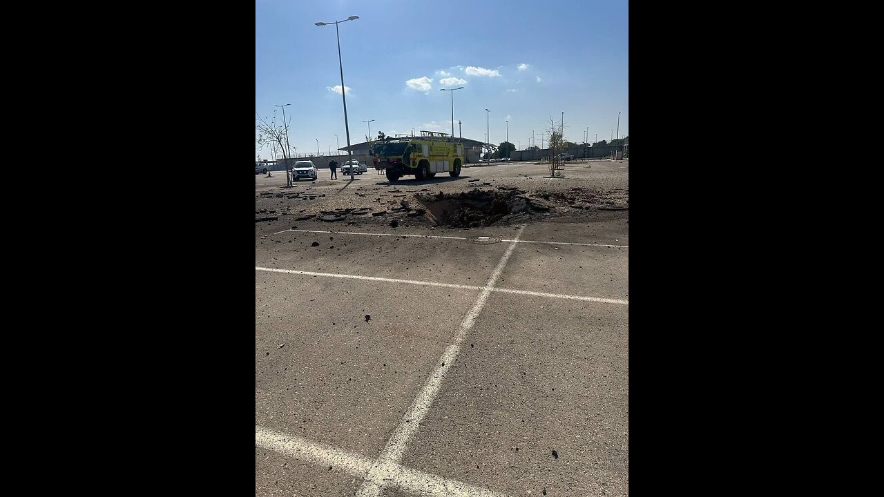 The moment the rocket hit Ben Gurion Airport and the flight stopped