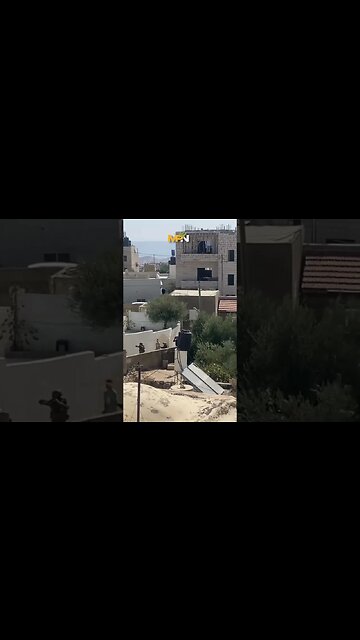 Palestinian child is taken from his home by the Israeli military in his underwear