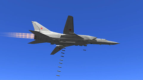 Russian Air Force Tu-22M3 supersonic bomber carpet bombing | Lockon: Flaming Cliffs 2