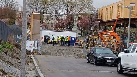 another apartment complex being built at 250 Centre Street