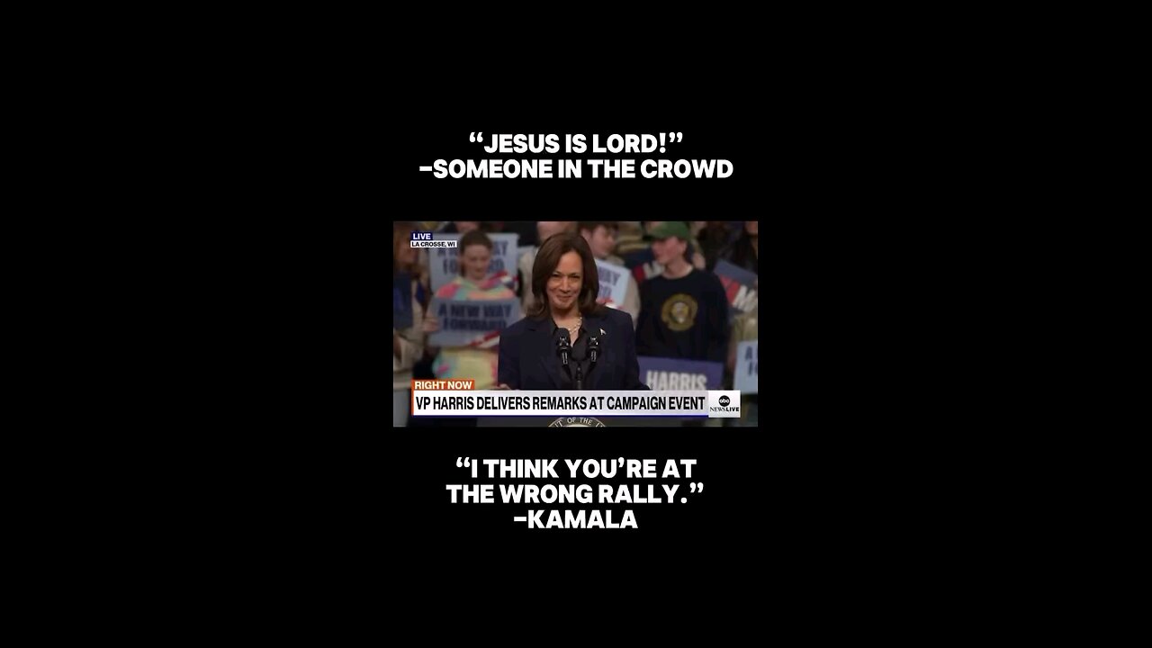 Watch until the end. This makes it clear Kamala dislikes Christians and Christianity.