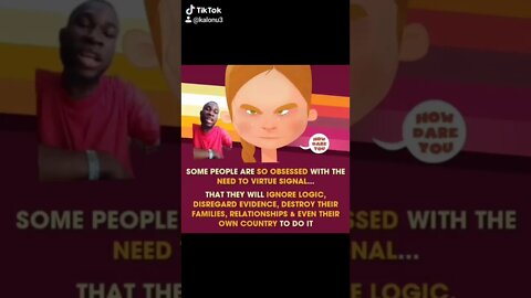 Obsession with virtue signaling