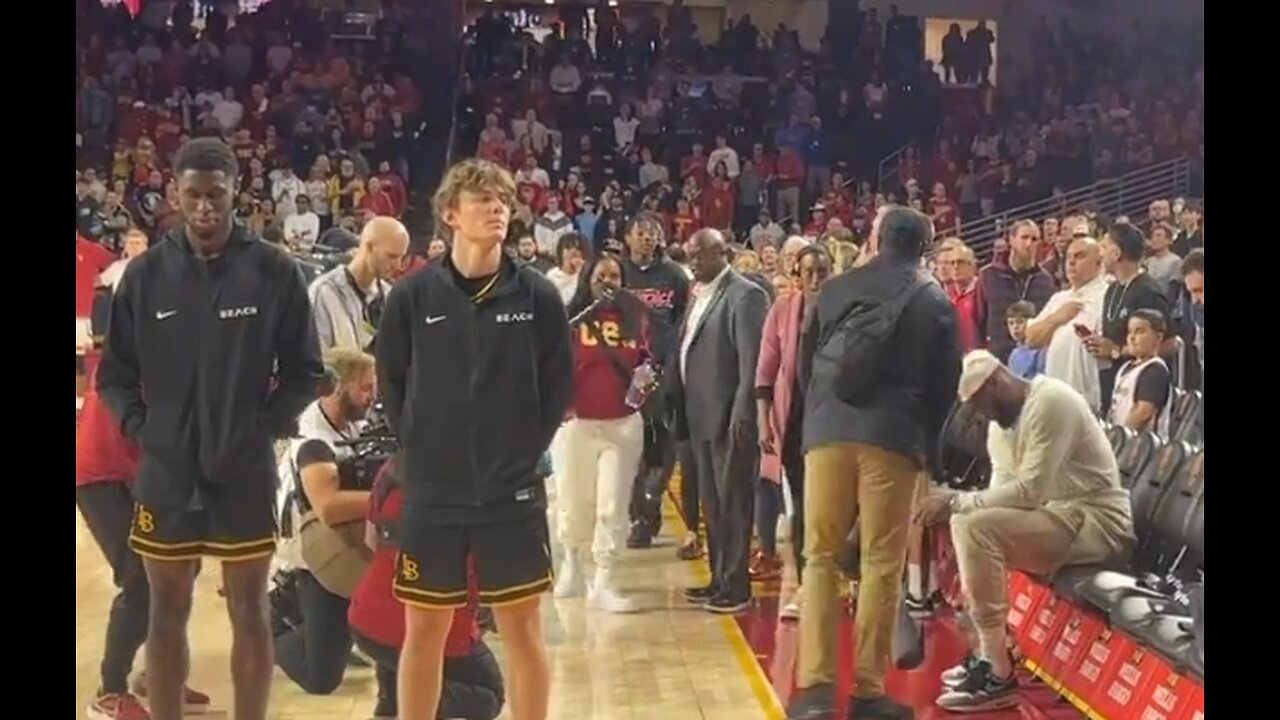 LeBron James Disrespects The National Anthem