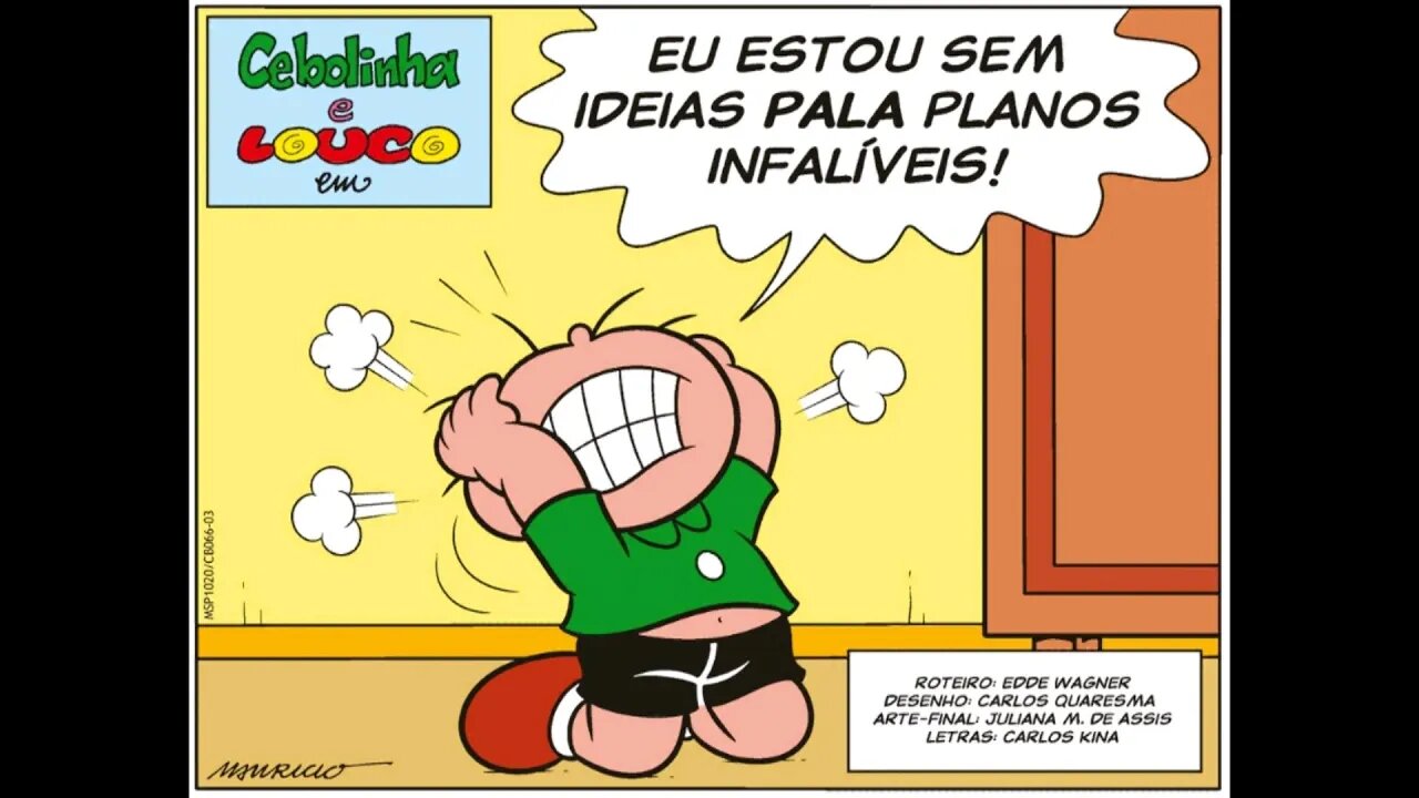 Cebolinha&Louco em-Eu estou sem idéias pala planos infalíveis | Gibis do Rapha 2