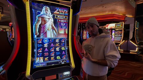 My big win on this zeus power link slot machinel🤑🙌