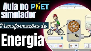 Transformações de Energia em simulador PHET