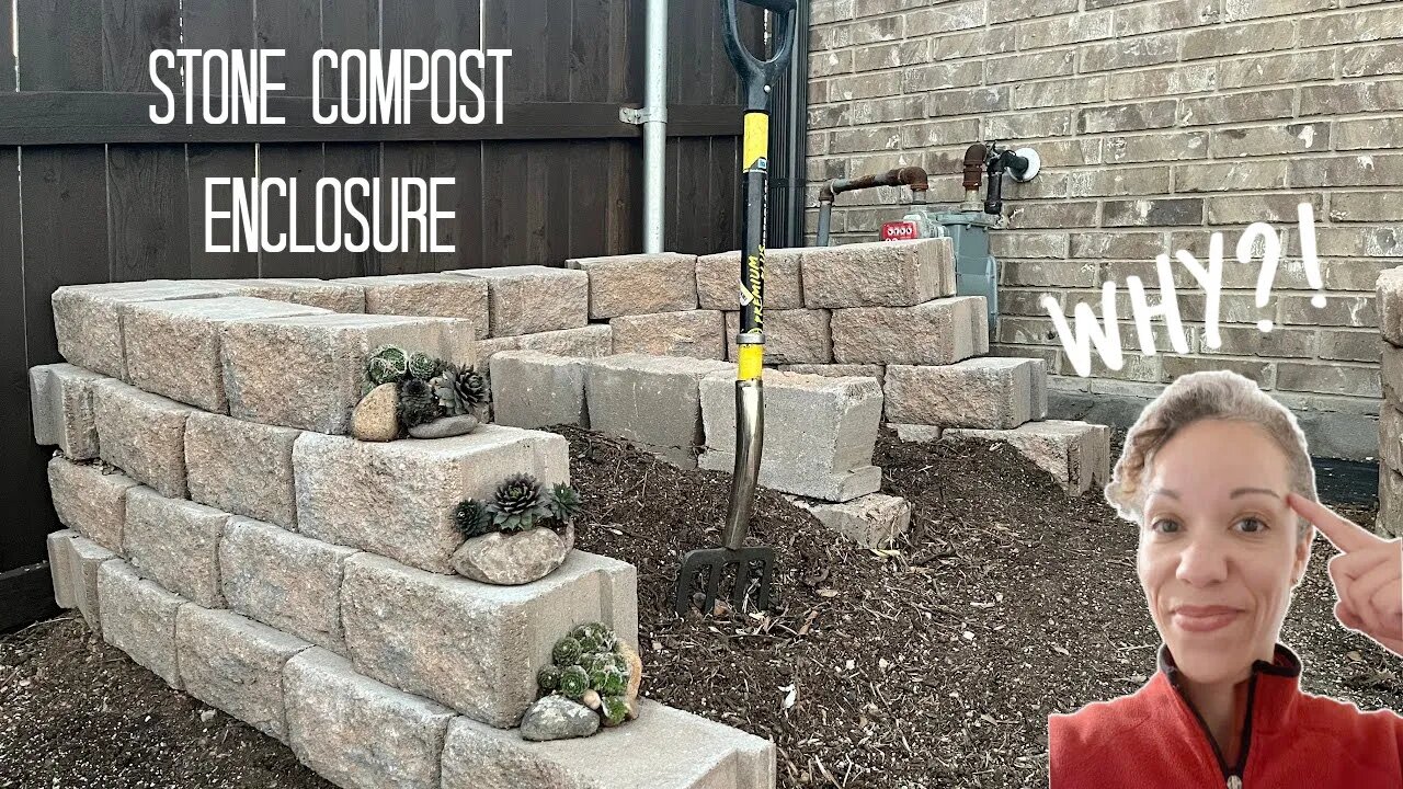 Stone Compost Enclosure