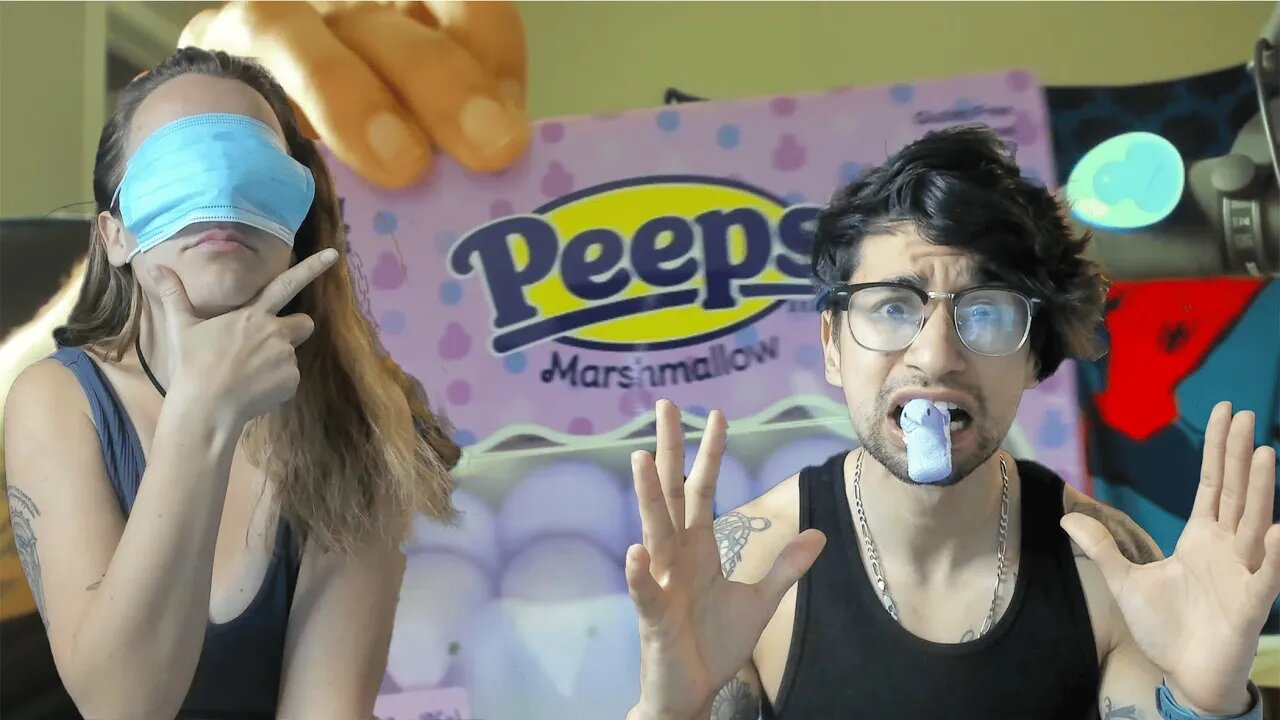 Blindfolded Peep Taste Test!! Six WEIRD Flavors