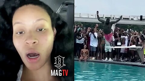 Pretty Vee Explains Why She Missed Rick Ross Failed Dive At His Promiseland Pool Party! 😂