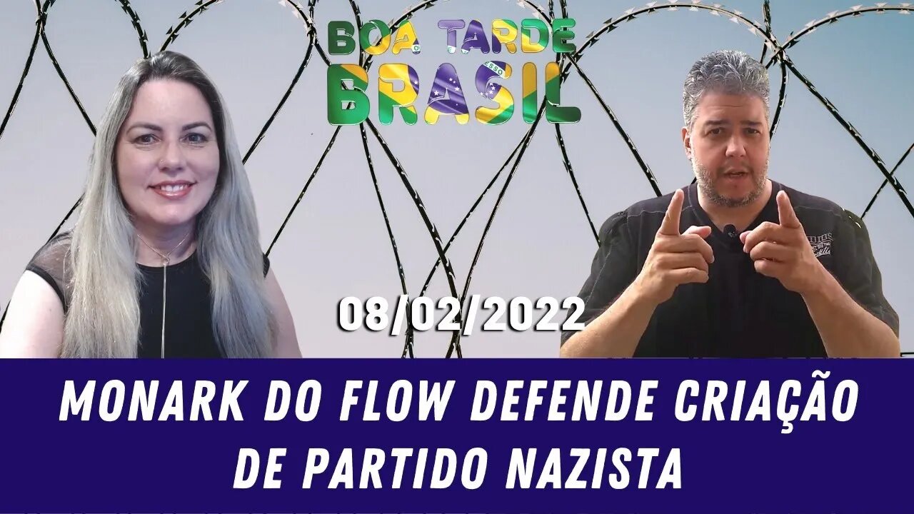 Monark do FLOW defende criação de partido nazista - 08/02/2022